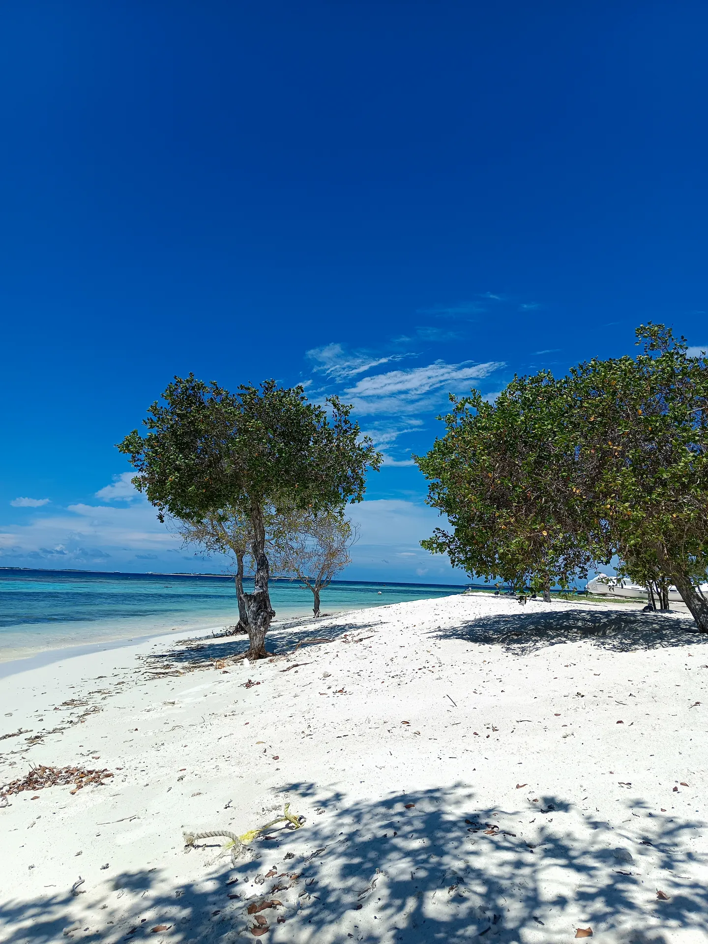 Laguna de agua plana en Cayo Pirata